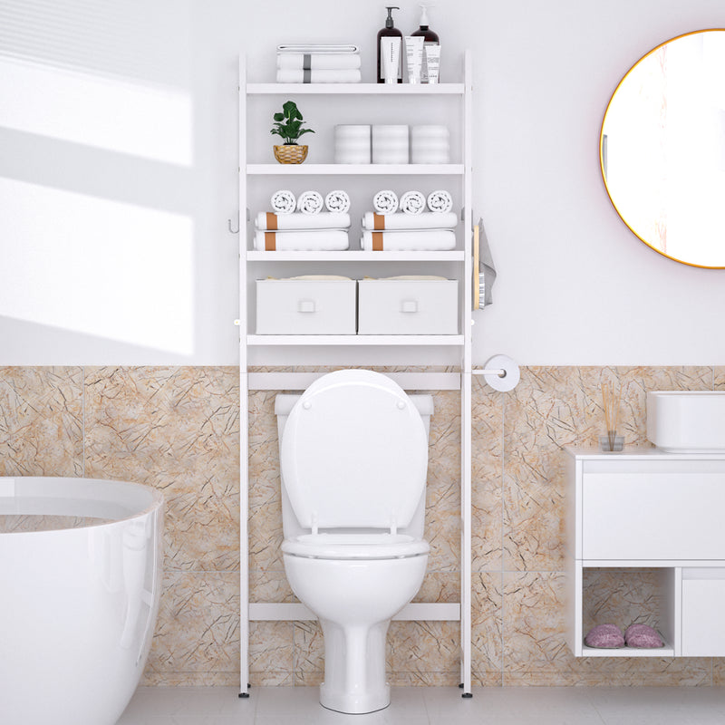 Yorbay Toilettenregal aus Bambus mit 2 Körben und 5 Haken - YB006-Z009 - 18 - yorbiy.com