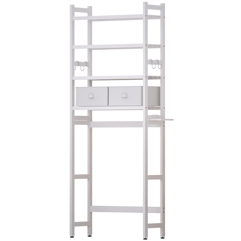 Yorbay Toilettenregal aus Bambus mit 2 Körben und 5 Haken - YB006-Z009 - 11 - yorbiy.com