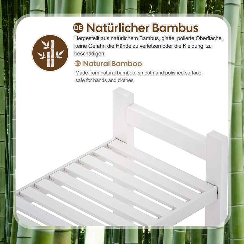 Yorbay Toilettenregal aus Bambus mit 2 Körben und 5 Haken - YB006-Z009 - 17 - yorbiy.com