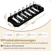 Yorbay ausziehbarer Topfdeckelhalter für bis zu 6 Töpfe oder Deckel - YB122-E022 - 12 - yorbiy.com