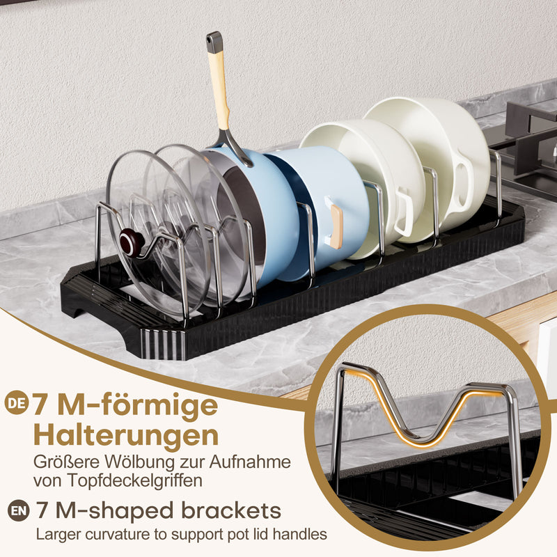 Yorbay ausziehbarer Topfdeckelhalter für bis zu 6 Töpfe oder Deckel - YB122-E022 - 15 - yorbiy.com