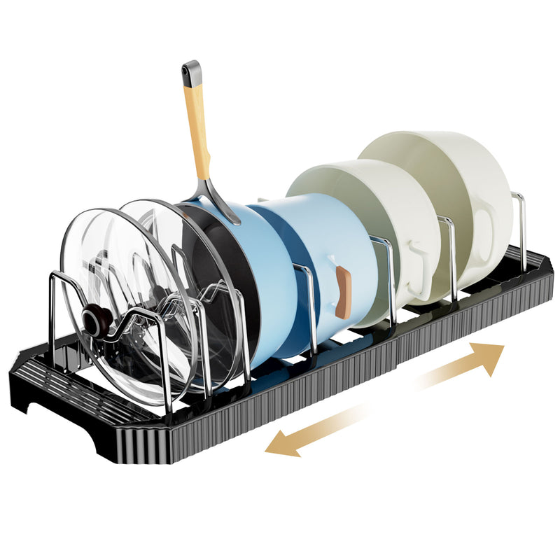 Yorbay ausziehbarer Topfdeckelhalter für bis zu 6 Töpfe oder Deckel - YB122-E023 - 20 - yorbiy.com