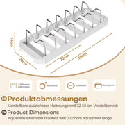 Yorbay ausziehbarer Topfdeckelhalter für bis zu 6 Töpfe oder Deckel - YB122-E022 - 3 - yorbiy.com