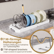Yorbay ausziehbarer Topfdeckelhalter für bis zu 6 Töpfe oder Deckel - YB122-E022 - 6 - yorbiy.com