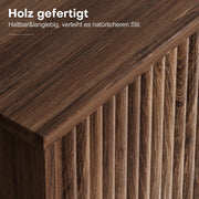Yorbay TV - Bank mit Türen & offenen Fächern, 147 cm, Dunkelwalnuss - YB096 - D052 - 9 - yorbiy.com