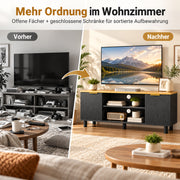 Yorbay TV Lowboard 120 cm mit offenen Fächern und Türen - YW031-D104 - 7 - yorbiy.com