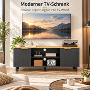 Yorbay TV Lowboard 120 cm mit offenen Fächern und Türen - YW031-D104 - 8 - yorbiy.com