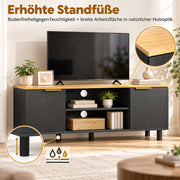Yorbay TV Lowboard 120 cm mit offenen Fächern und Türen - YW031-D104 - 9 - yorbiy.com