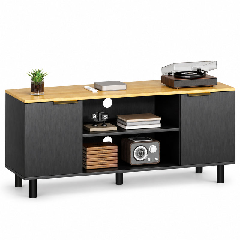 Yorbay TV Lowboard 120 cm mit offenen Fächern und Türen - YW031-D104 - 10 - yorbiy.com