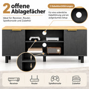Yorbay TV Lowboard 120 cm mit offenen Fächern und Türen - YW031-D104 - 4 - yorbiy.com