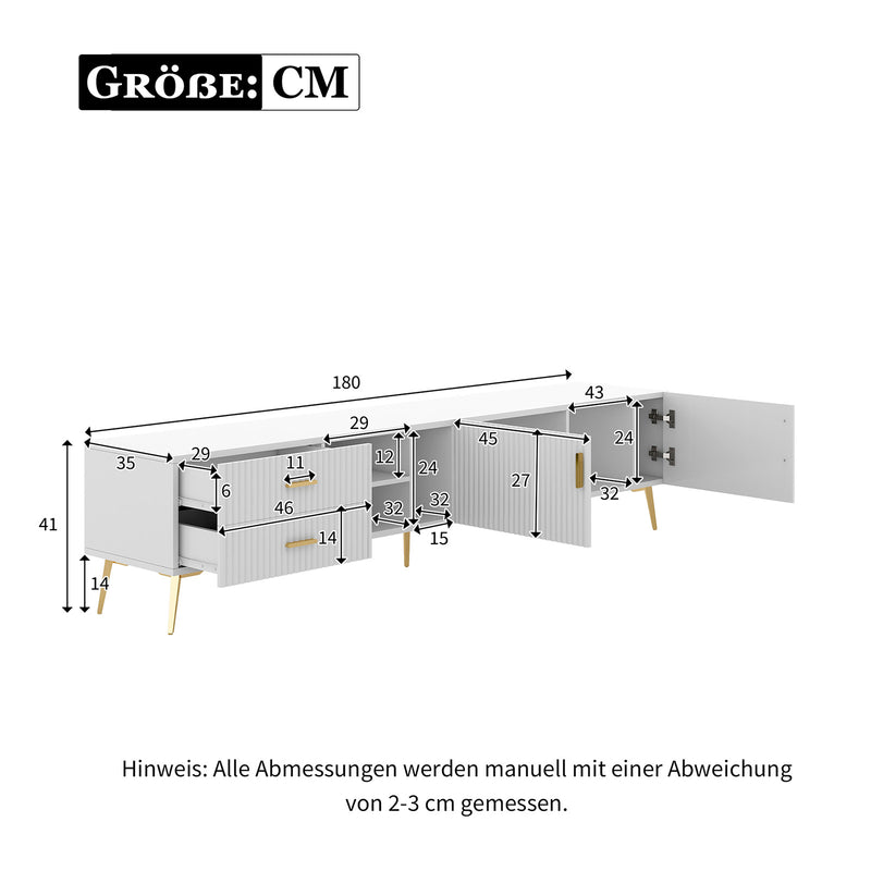 TV - Schrank für 75 - Zoll - Fernseher, 180 x 35 x 41 cm - YB - 300875876WAA - 3 - yorbiy.com
