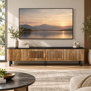 Yorbay TV Lowboard 190 cm mit 4 Türen, Stauraum - YW026-D096 - 6 - yorbiy.com