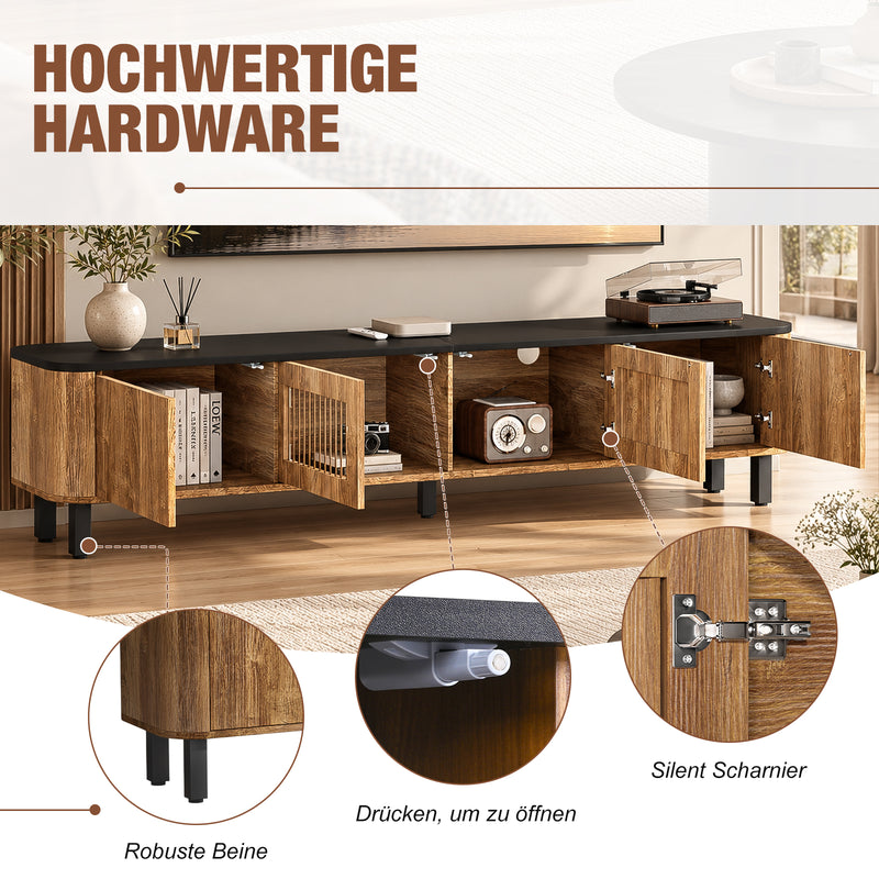 Yorbay TV Lowboard 190 cm mit 4 Türen, Stauraum - YW026-D096 - 4 - yorbiy.com