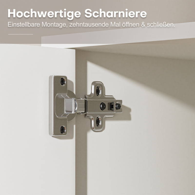Yorbay TV-Lowboard 147 cm weiß mit LED-Beleuchtung - YW020-D089 - 5 - yorbiy.com