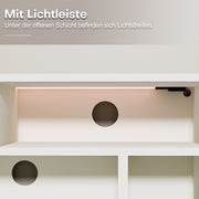 Yorbay TV-Lowboard 147 cm weiß mit LED-Beleuchtung - YW020-D089 - 6 - yorbiy.com