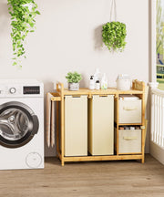 Yorbay Wäschekorb Regal 140L mit 4 Fächern - YB136-Z122 - 9 - yorbiy.com