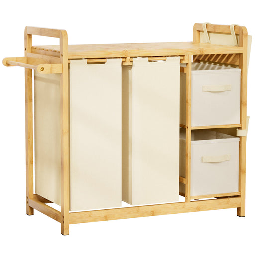 Yorbay Wäschekorb Regal 140L mit 4 Fächern - YB136-Z122 - 1 - yorbiy.com