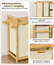 Yorbay Wäschekorb Regal 140L mit 4 Fächern - YB136-Z122 - 7 - yorbiy.com
