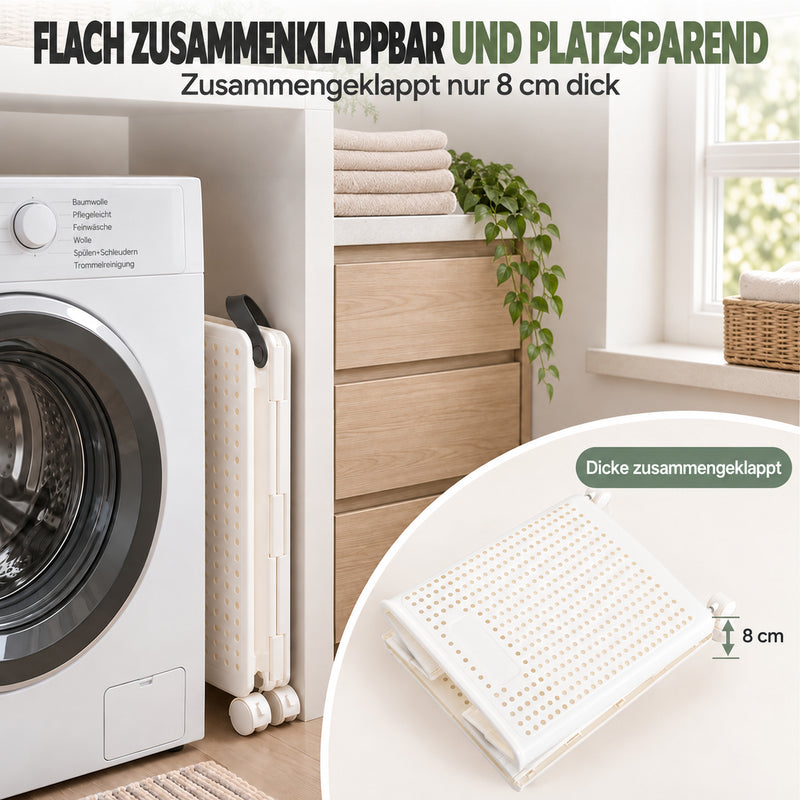 Yorbay Faltbarer Wäschekorb mit Rollen und Griffen - YP031-W031 - 10 - yorbiy.com