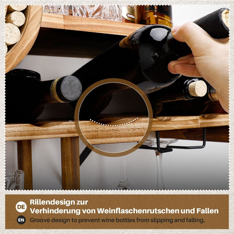 Yorbay Holz - Weinregal in Flugzeug - Design für die Wandmontage - D04 - 6 - yorbiy.com