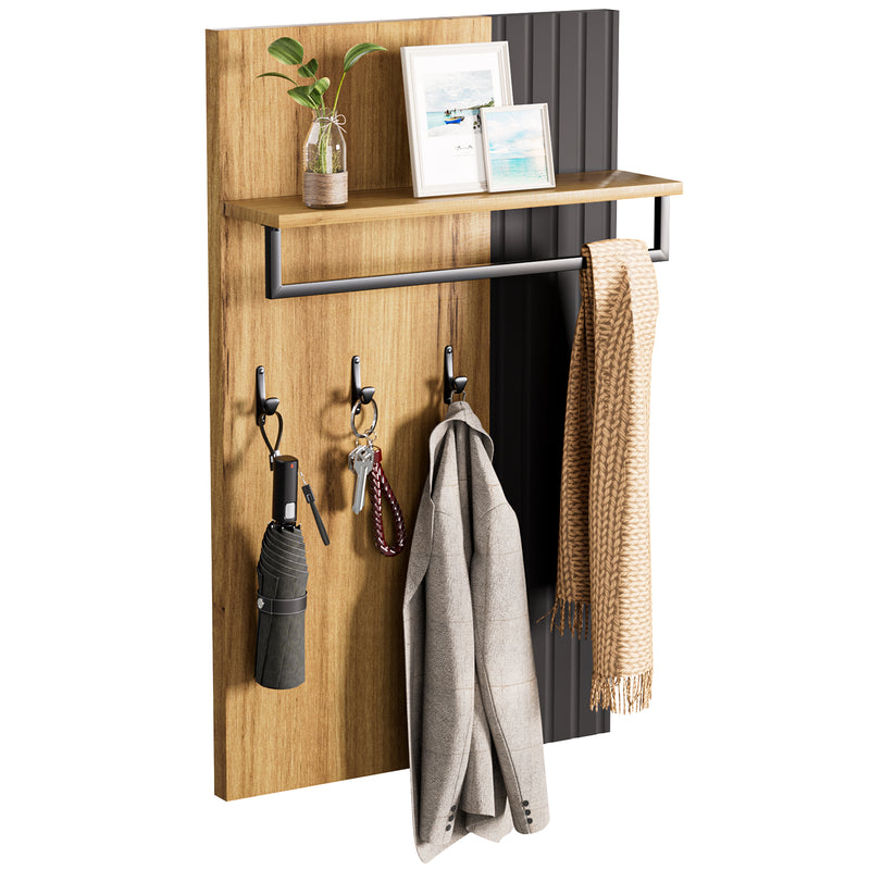 Yorbay Wandgarderobe mit Ablage und Kleiderstange - YW027-D098 - 1 - yorbiy.com