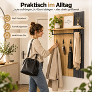 Yorbay Wandgarderobe mit Ablage und Kleiderstange - YW027-D098 - 5 - yorbiy.com
