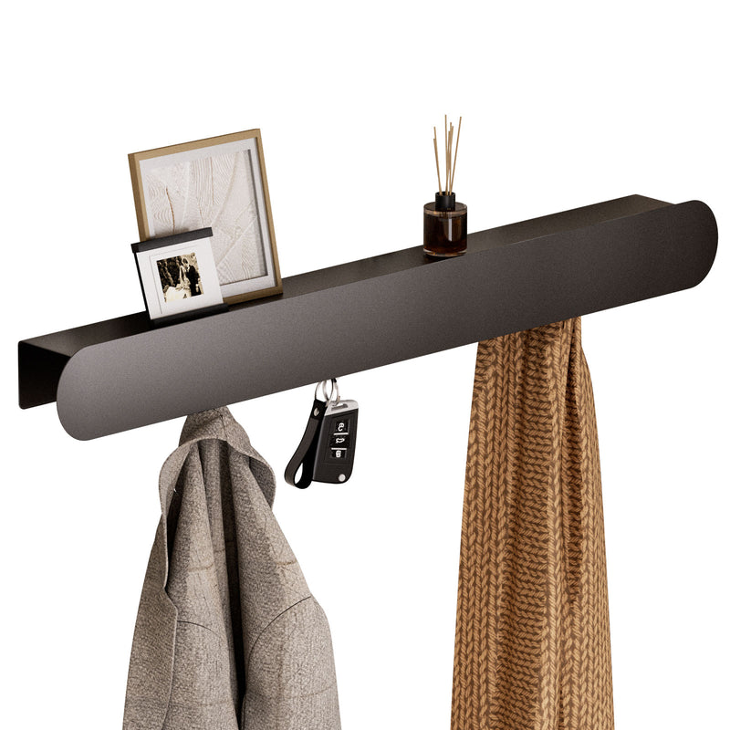 Yorbay Metall Wandgarderobe mit Ablage und 6 Haken - YM001-N001 - 1 - yorbiy.com