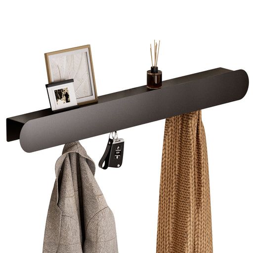Yorbay Metall Wandgarderobe mit Ablage und 6 Haken - YM001-N001 - 1 - yorbiy.com