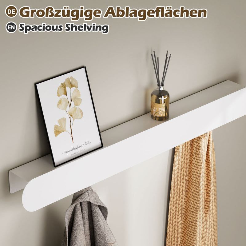 Yorbay Metall Wandgarderobe mit Ablage und 6 Haken - YM001-N002 - 12 - yorbiy.com