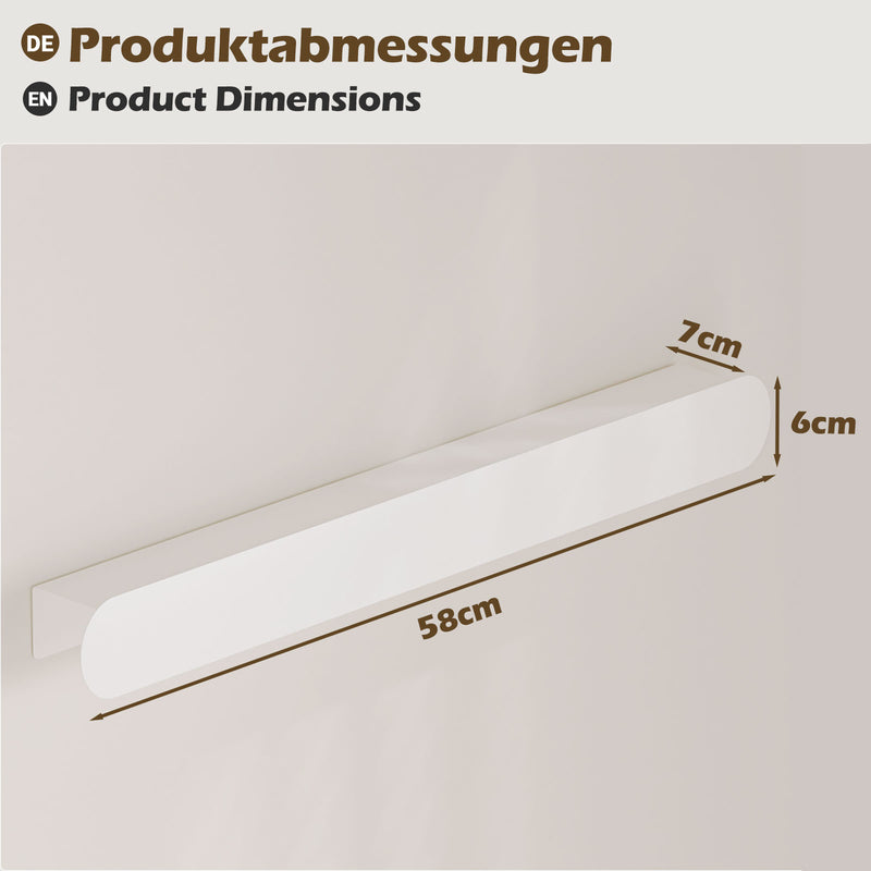 Yorbay Metall Wandgarderobe mit Ablage und 6 Haken - YM001-N002 - 10 - yorbiy.com