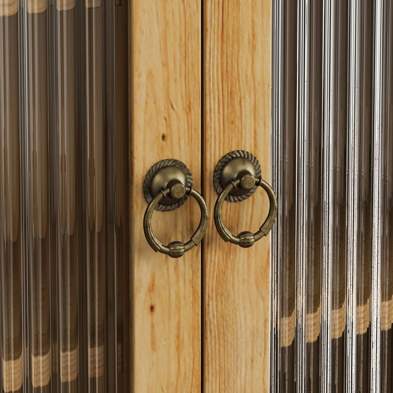 Vintage Wandschrank mit Glastüren und Handtuchhalter, 63 x 60 x 18 cm - YB - W2552P291567 - 10 - yorbiy.com