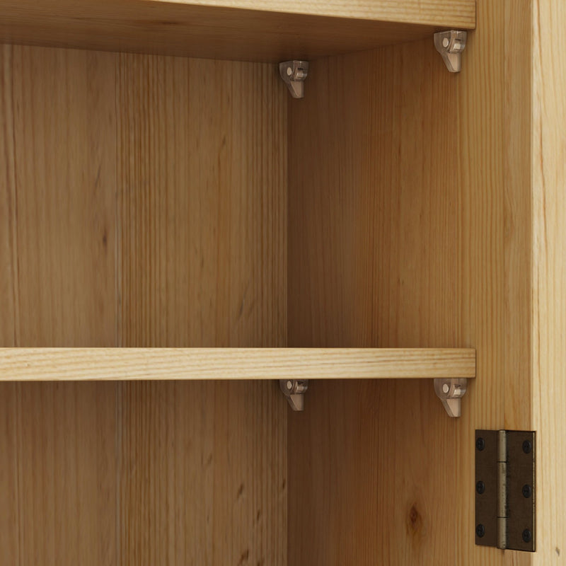 Vintage Wandschrank mit Glastüren und Handtuchhalter, 63 x 60 x 18 cm - YB - W2552P291567 - 12 - yorbiy.com