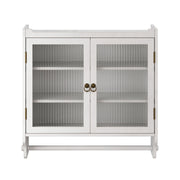 Vintage Wandschrank mit Glastüren und Handtuchhalter, 63 x 60 x 18 cm - YB - W2552P291568 - 17 - yorbiy.com