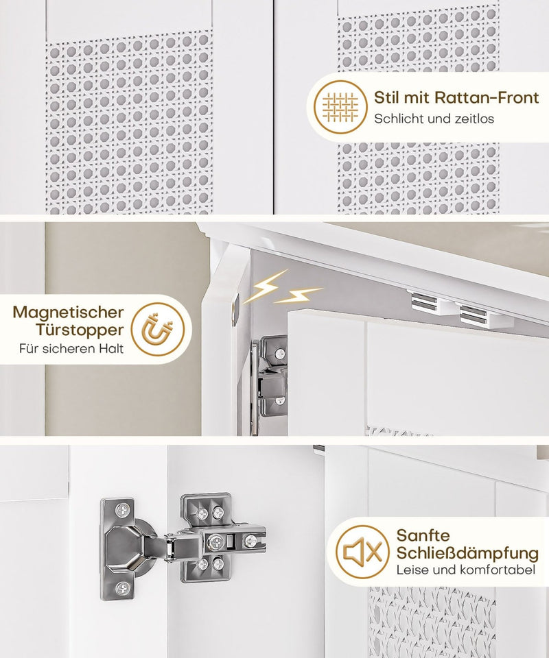 Hängeschrank mit Korbtüren - YB133-D064 - 4 - yorbiy.com