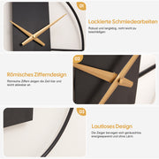 Yorbay Wanduhr aus Metall, 40x40cm / 50x50cm - YB003 - W010 - 4 - yorbiy.com
