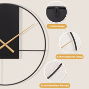 Yorbay Wanduhr aus Metall, 40x40cm / 50x50cm - YB003 - W011 - 14 - yorbiy.com