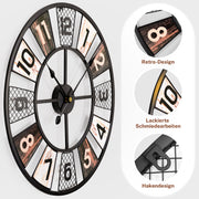 Retro-Wanduhr aus Metall 4 - yorbiy.com