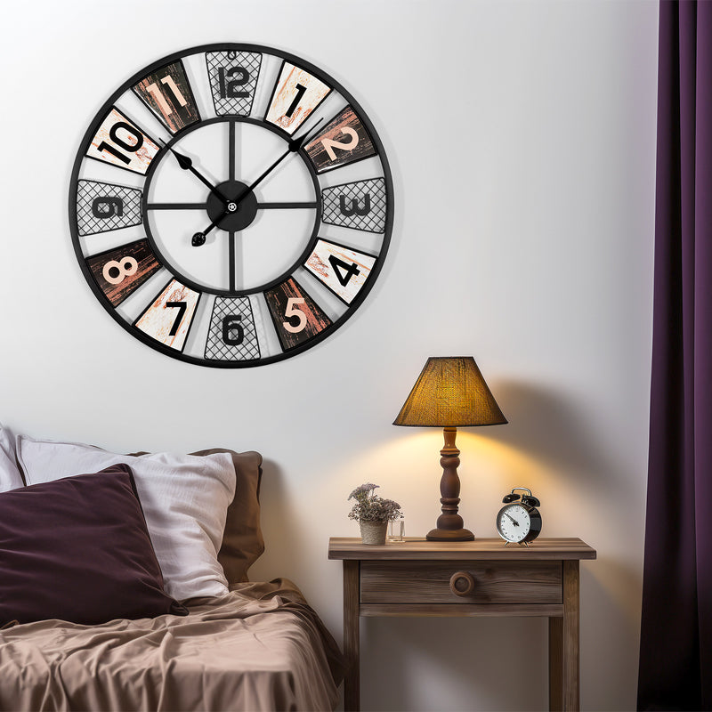 Retro-Wanduhr aus Metall 2 - yorbiy.com