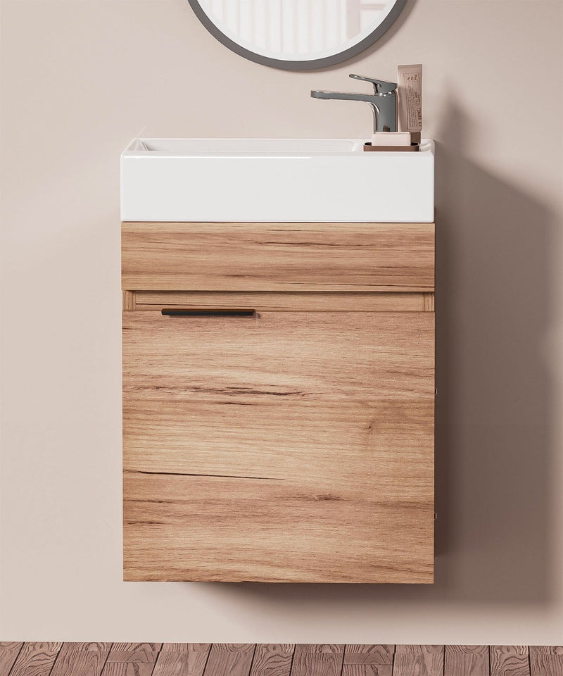 Yorbay Waschbecken mit Unterschrank, wandhängend - YB100-D057 - 7 - yorbiy.com