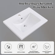 Einzel Waschtisch mit Unterschrank 60cm mit Keramik - Waschbecken - YB - LY316593AAA - 10 - yorbiy.com