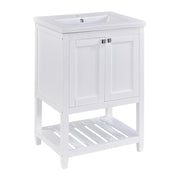 Einzel Waschtisch mit Unterschrank 60cm mit Keramik - Waschbecken - YB - LY316593AAA - 1 - yorbiy.com