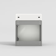 Hängender Waschtischunterschrank 46 cm mit Keramik - Waschbecken - YB - N656P240831E - 6 - yorbiy.com