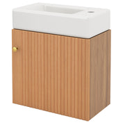 Hängender Waschtischunterschrank 46 cm mit Keramik - Waschbecken - YB - N656P240831A - 8 - yorbiy.com