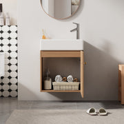 Hängender Waschtischunterschrank 46 cm mit Keramik - Waschbecken - YB - N656P240831A - 12 - yorbiy.com