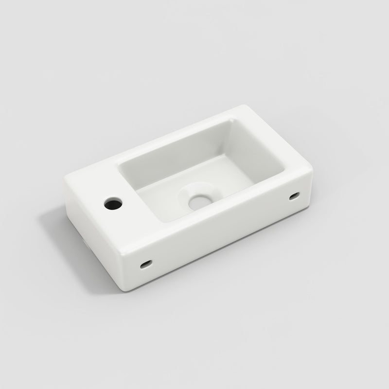 Hängender Waschtischunterschrank 46 cm mit Keramik - Waschbecken - YB - N656P240831A - 13 - yorbiy.com