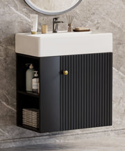 Yorbay hängender Waschtischunterschrank 55 cm mit Waschbecken - YB097-D083 - 24 - yorbiy.com