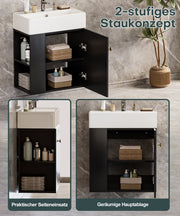 Yorbay hängender Waschtischunterschrank 55 cm mit Waschbecken - YB097-D083 - 27 - yorbiy.com