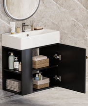 Yorbay hängender Waschtischunterschrank 55 cm mit Waschbecken - YB097-D083 - 29 - yorbiy.com