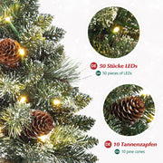 Yorbay Mini-Weihnachtsbaum mit LED-Beleuchtung und Schnee, 40 cm / 70 cm 18 - yorbiy.com