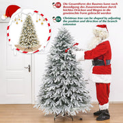 Yorbay künstlicher Weihnachtsbaum mit Schnee und warmweißen LED - O026 - 7 - yorbiy.com
